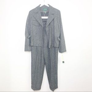 NWT RALPH LAUREN 2 Piece Wool Pantsuit Set